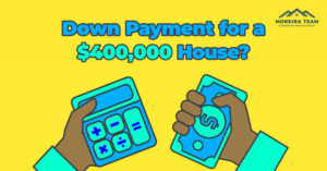 Down payment amount on a $400,000 house