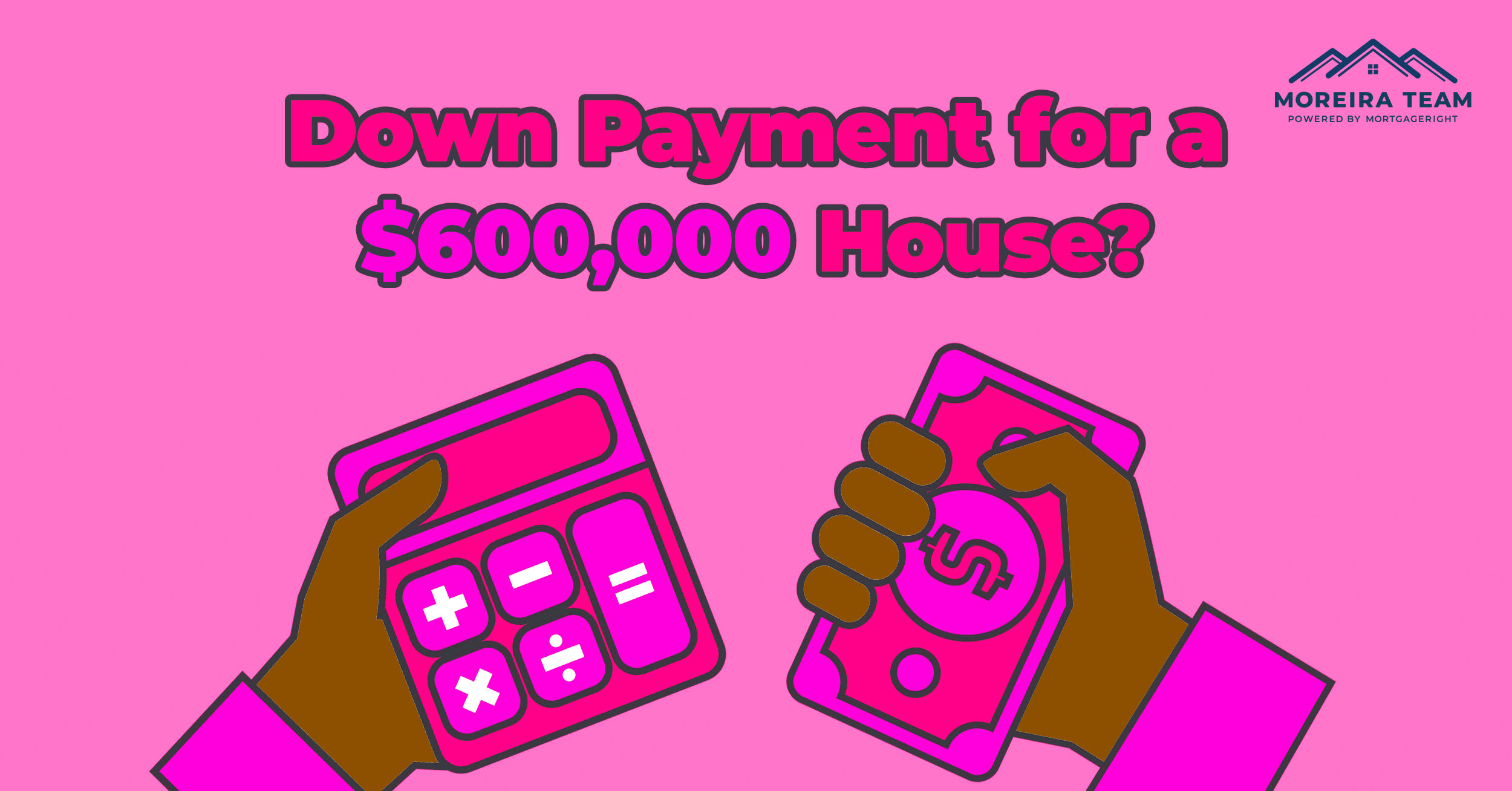 Down payment amount on a $600,000 house