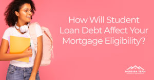Will my student loan affect my mortgage?